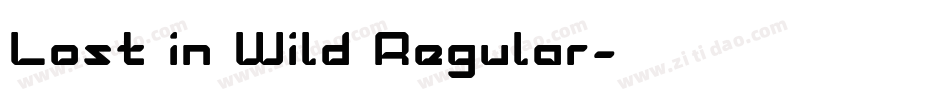 Lost in Wild Regular字体转换